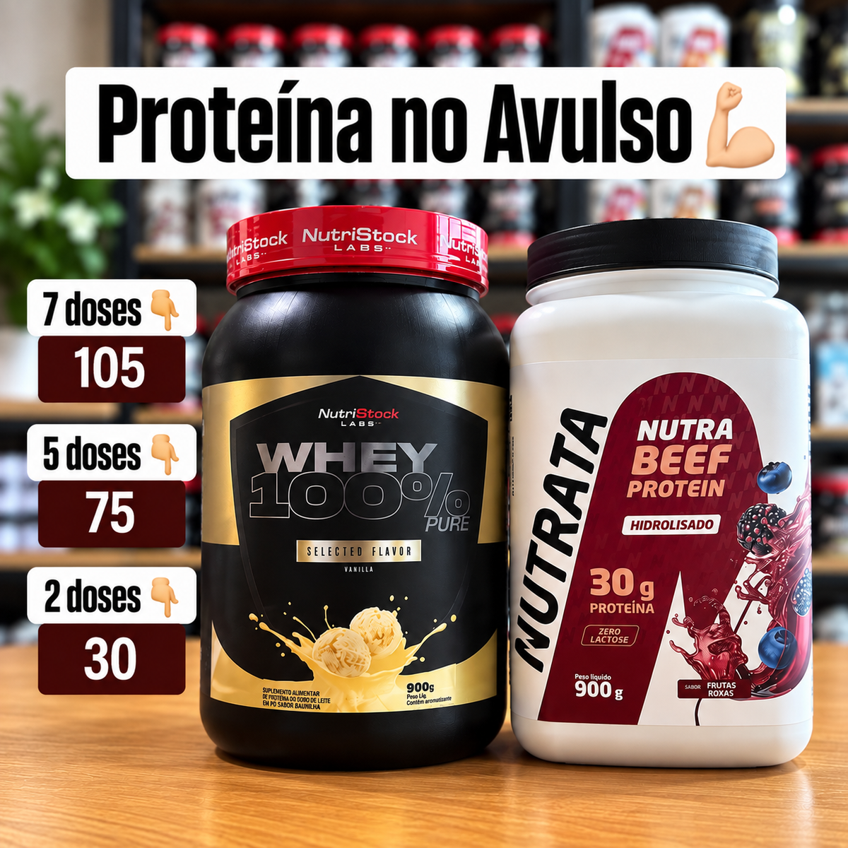 Doses Avulsas Proteinas - Monte Seu Kit