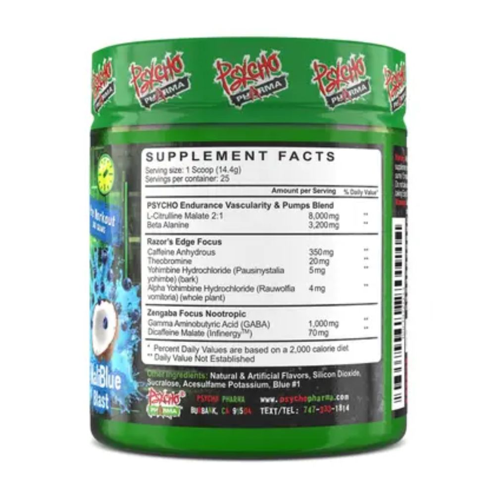 Pre Treino Edge Importado Eua Psycho Pharma
